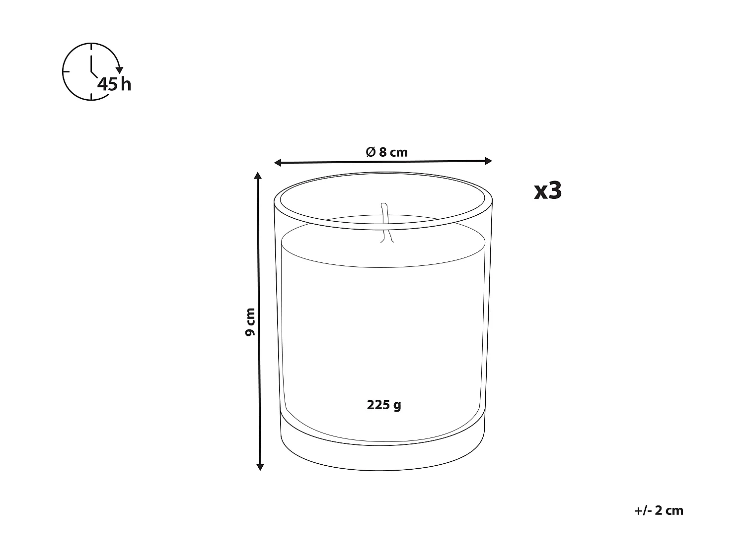 Set van 3 geurkaarsen COLORFUL BARREL Soja wax Orientaalse geurnoten Kruidige geurnoten Bloemige geurnoten