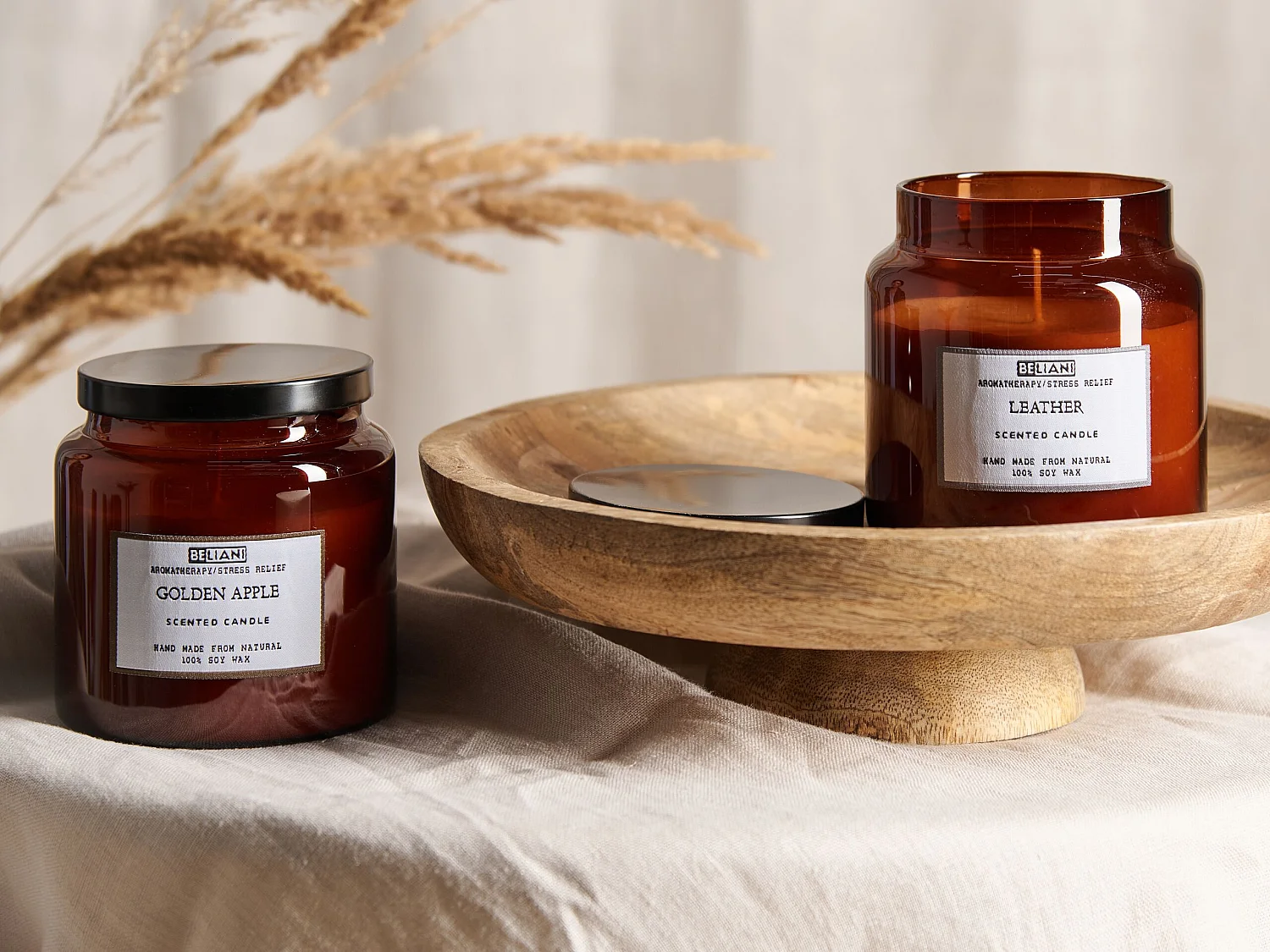 Conjunto de 2 Velas Perfumadas ABSOLUTE ALCHEMY Cera de soja Notas frutadas Notas frescas