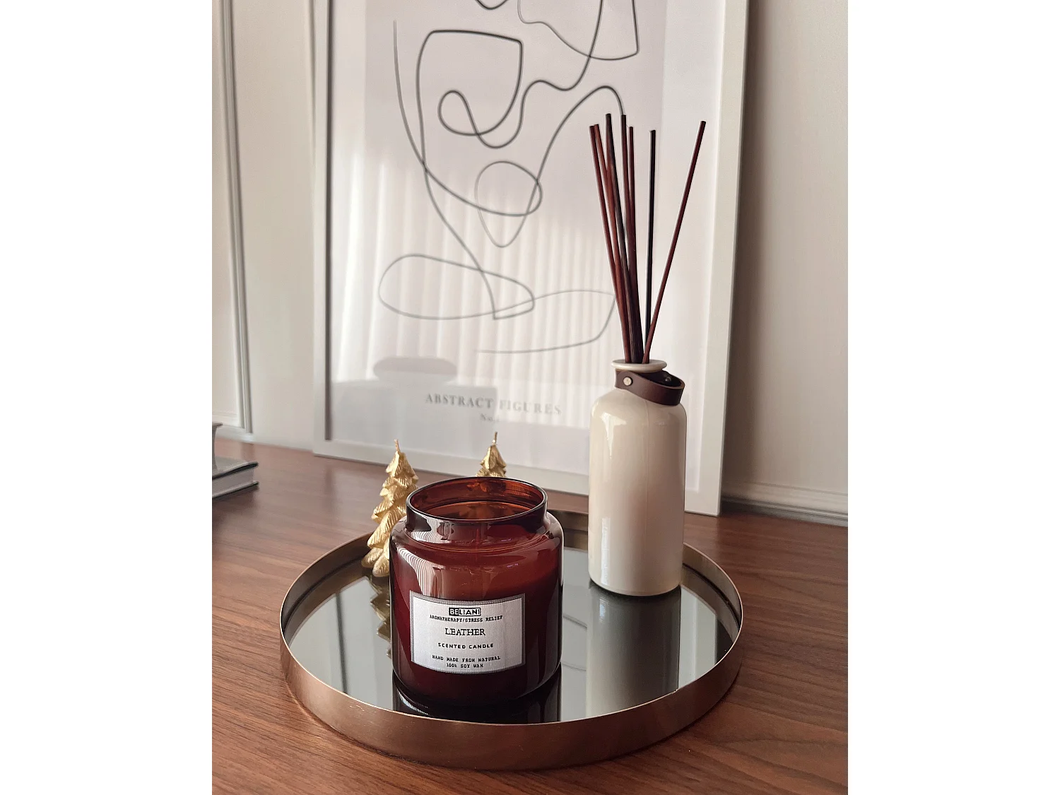 Lot de 2 bougies parfumées ABSOLUTE ALCHEMY Cire de soja Notes fruitées Notes de fraîcheur