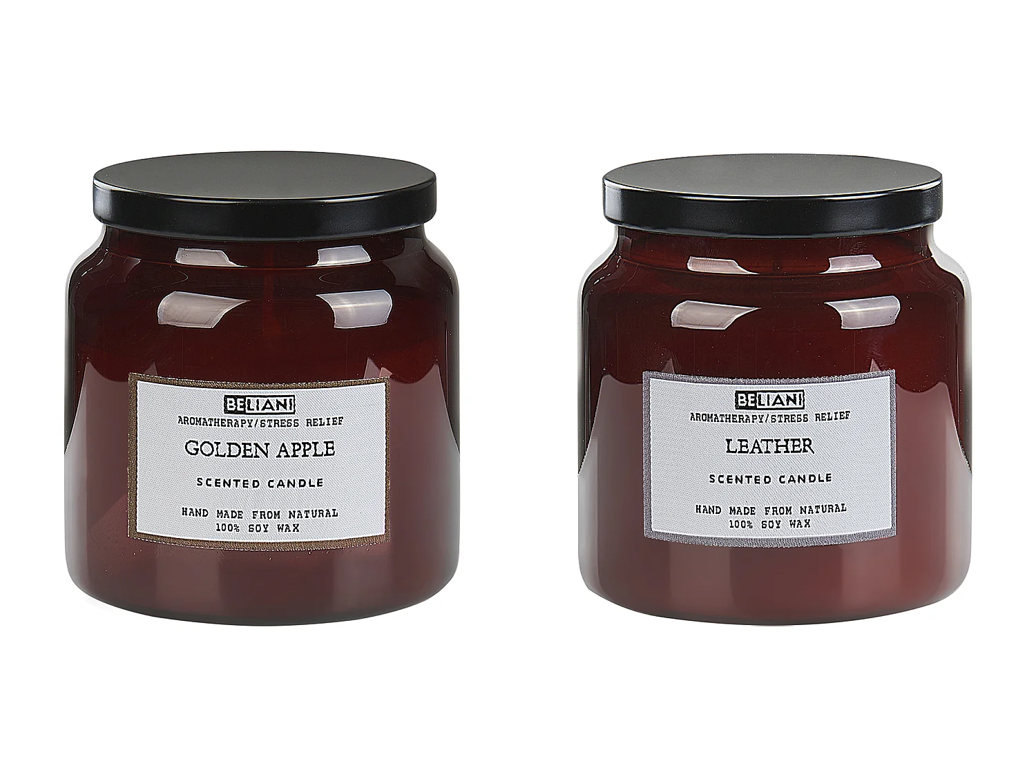 Conjunto de 2 velas aromáticas ABSOLUTE ALCHEMY Cera de soja Notas afrutadas Notas frescas