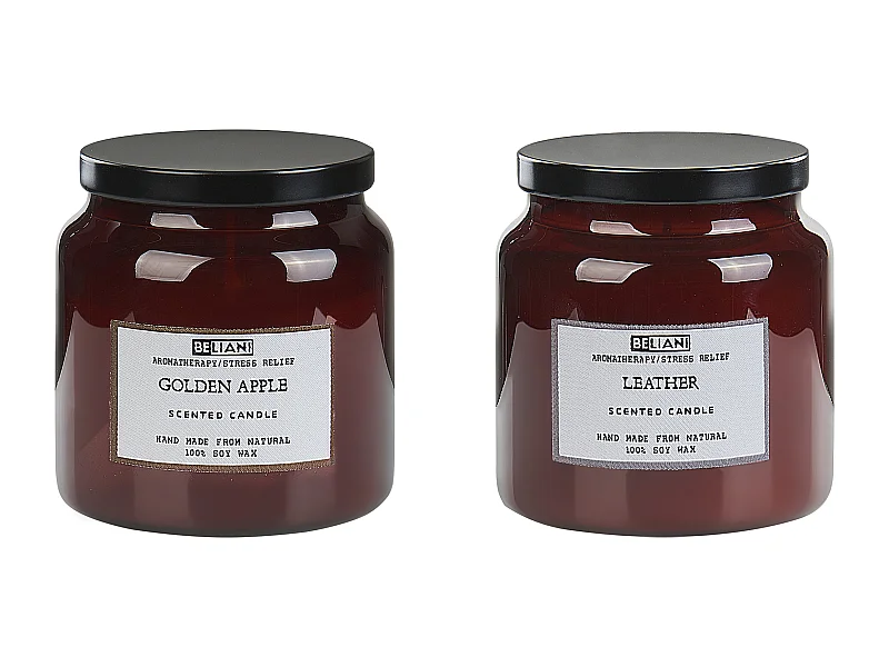 Conjunto de 2 velas aromáticas ABSOLUTE ALCHEMY Cera de soja Notas afrutadas Notas frescas