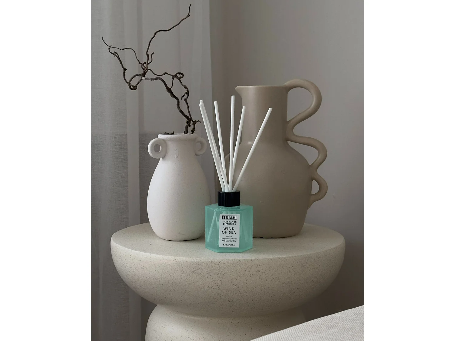 Bougie parfumée avec diffuseur CLASSY TINT Cire de soja Notes de fraîcheur