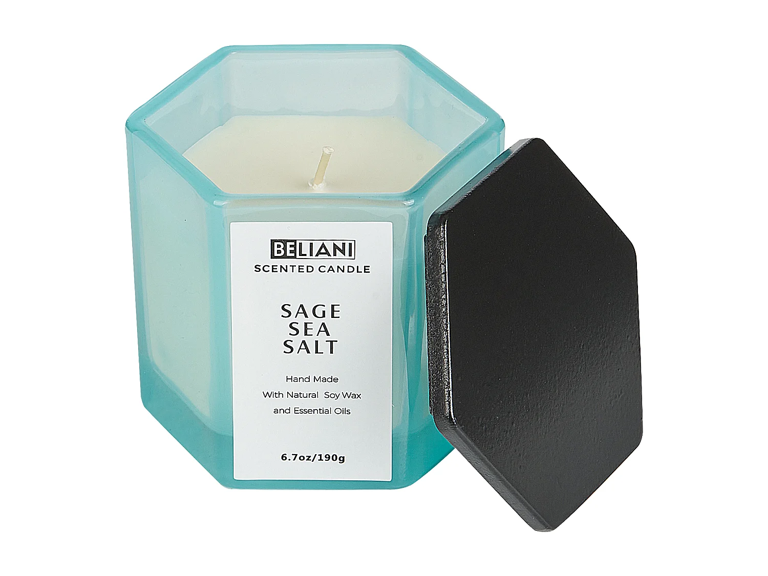 Bougie parfumée avec diffuseur CLASSY TINT Cire de soja Notes de fraîcheur