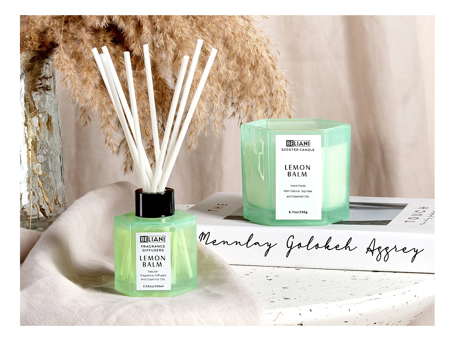 Duftkerze mit Duftverteiler CLASSY TINT Sojawachs Frische Note