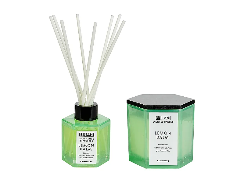 Geurkaars met geurstokjes CLASSY TINT Soja wax Frisse geurnoten