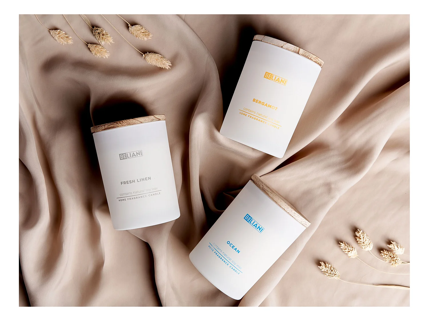 Duftkerzen 3er Set SIMPLICITY Sojawachs Fruchtige Note Frische Note