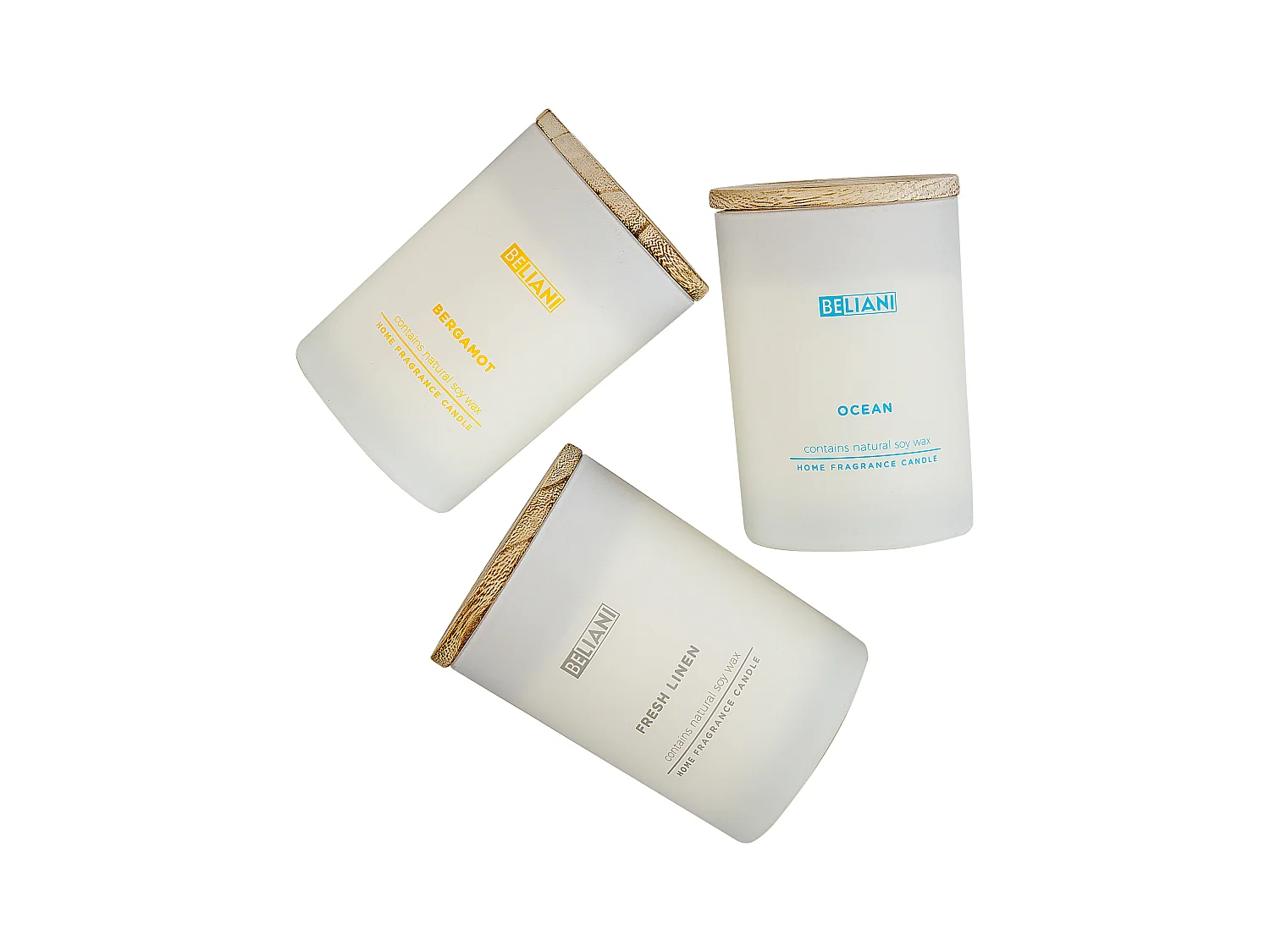 Duftkerzen 3er Set SIMPLICITY Sojawachs Fruchtige Note Frische Note