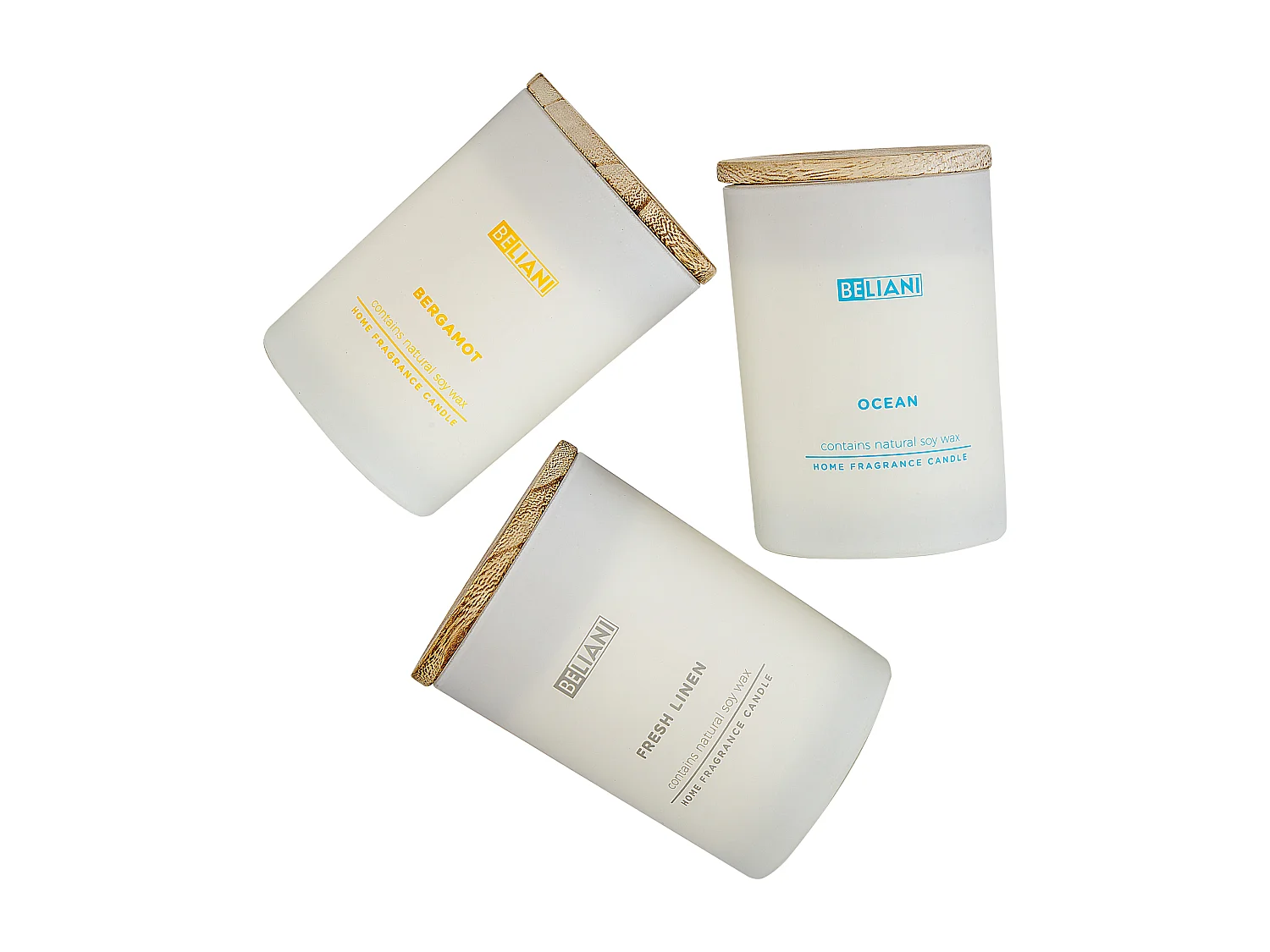 Set van 3 geurkaarsen SIMPLICITY Soja wax Fruitige geurnoten Frisse geurnoten