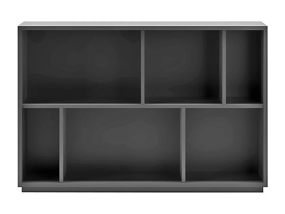 Biblioteca 2 prateleiras - A80cm x C119cm x P32cm antracite - Nack