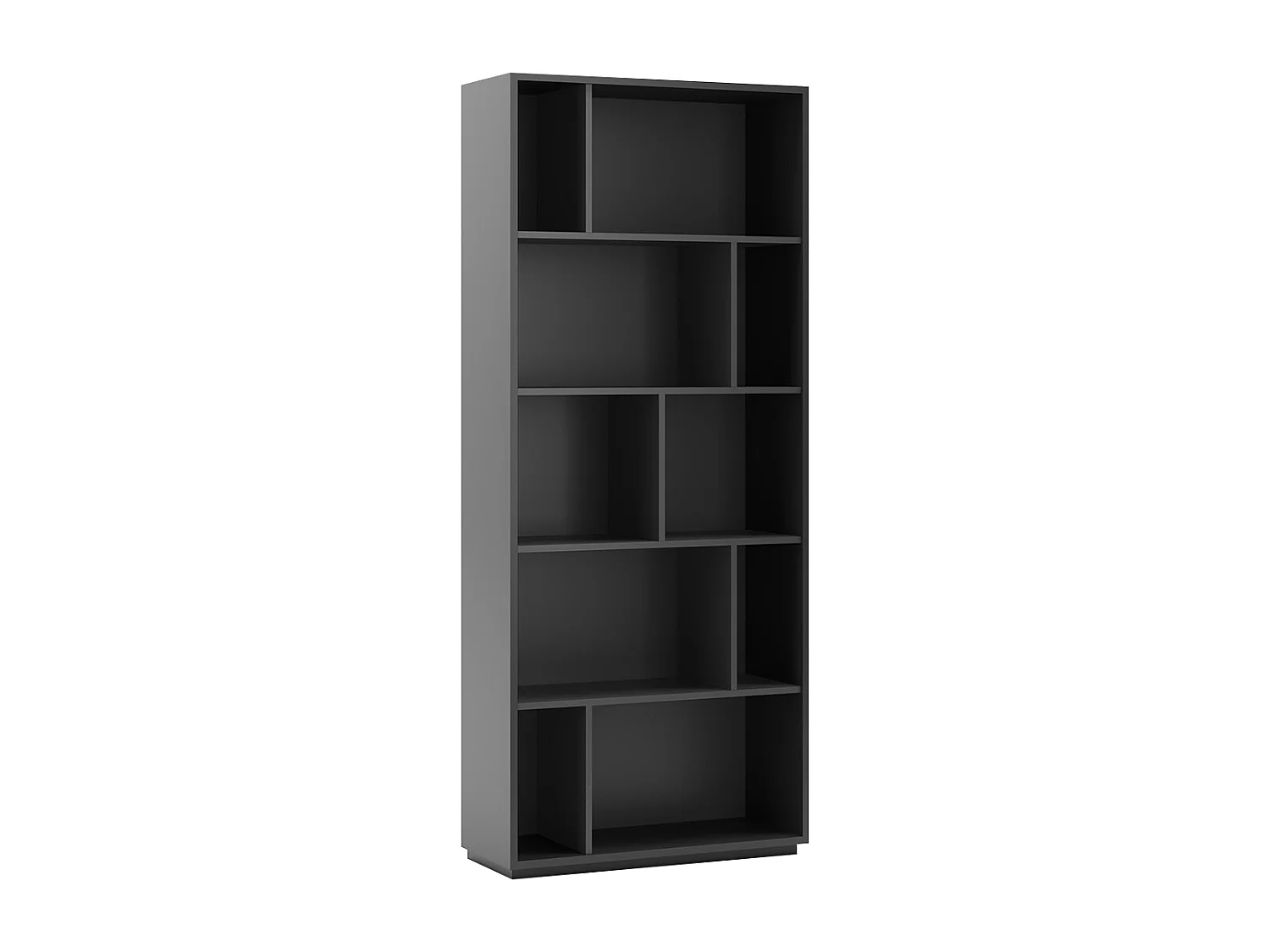 Biblioteca 5 prateleiras - A191cm x C80cm x P32cm antracite - Nack