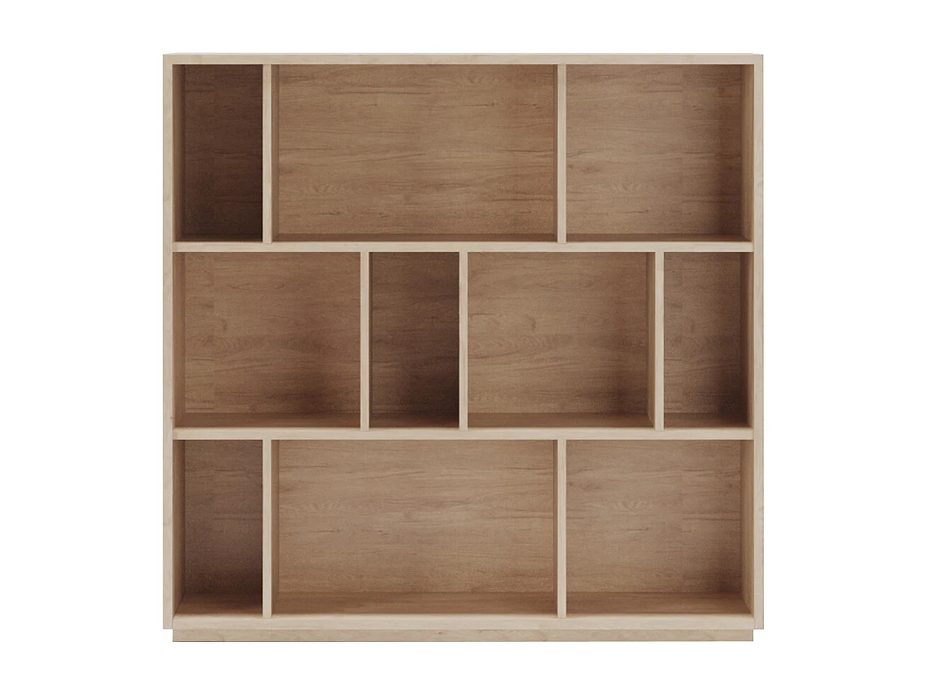 Biblioteca 3 prateleiras - A117cm x C119cm x P32cm carvalho - Nack
