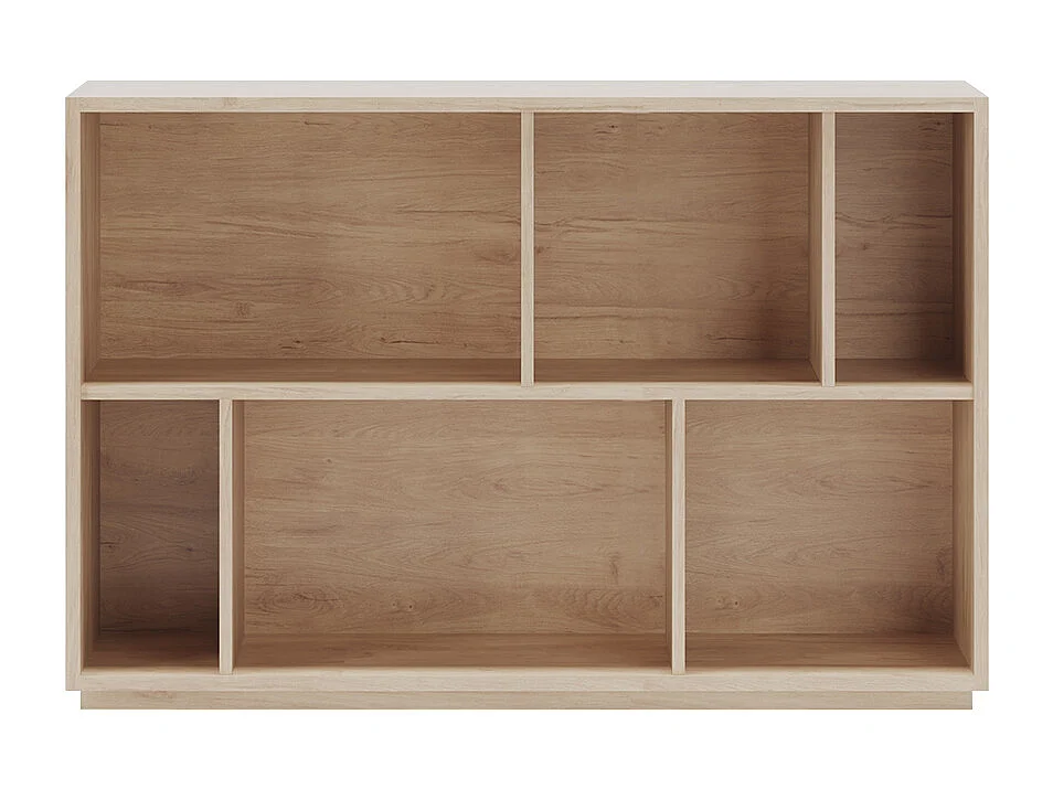 Biblioteca 2 prateleiras - A80cm x C119cm x P32cm carvalho - Nack