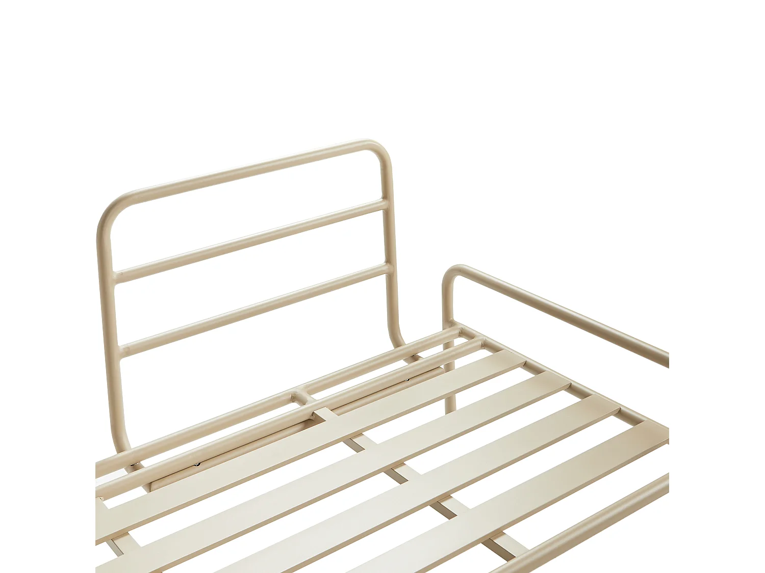 Gartensofa Aluminium beige 2-Sitzer mit Kissen wasserabweisend modern Solofra