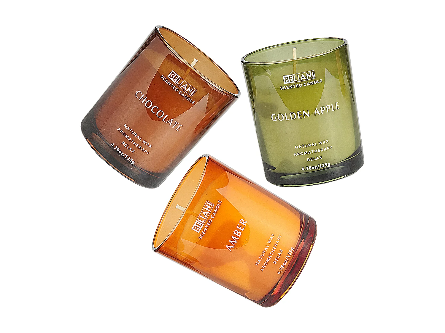 Duftkerzen 3er Set SHEER JOY Sojawachs Fruchtige Note Frische Note