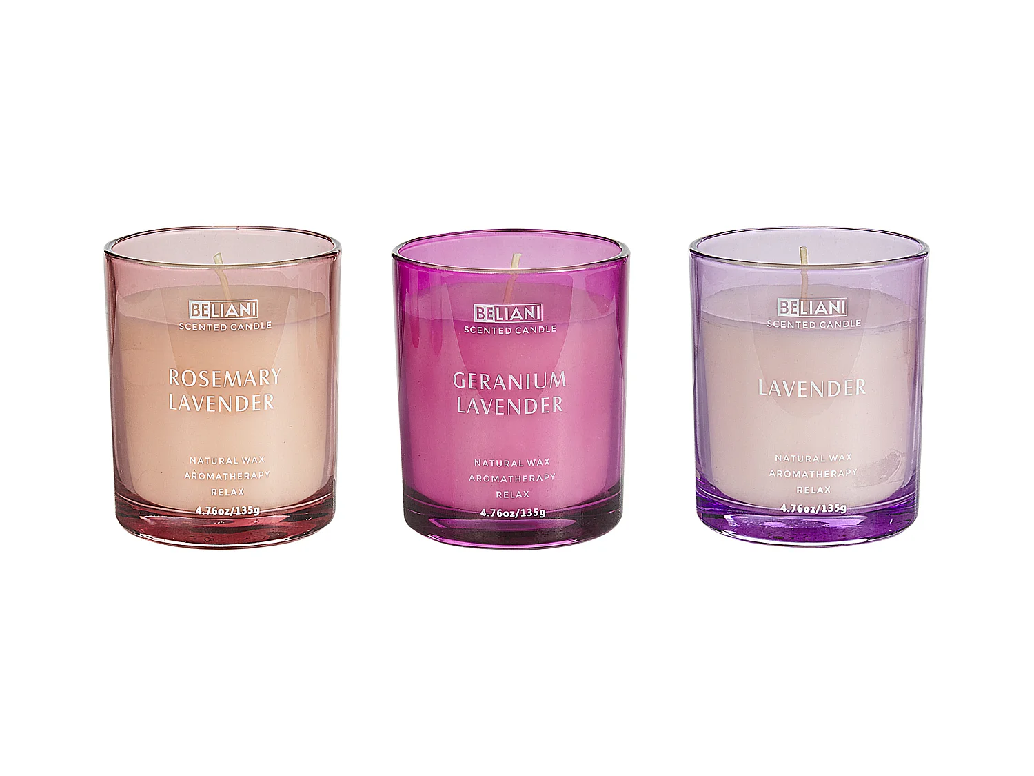 Duftkerzen 3er Set SHEER JOY Sojawachs Blumige Note