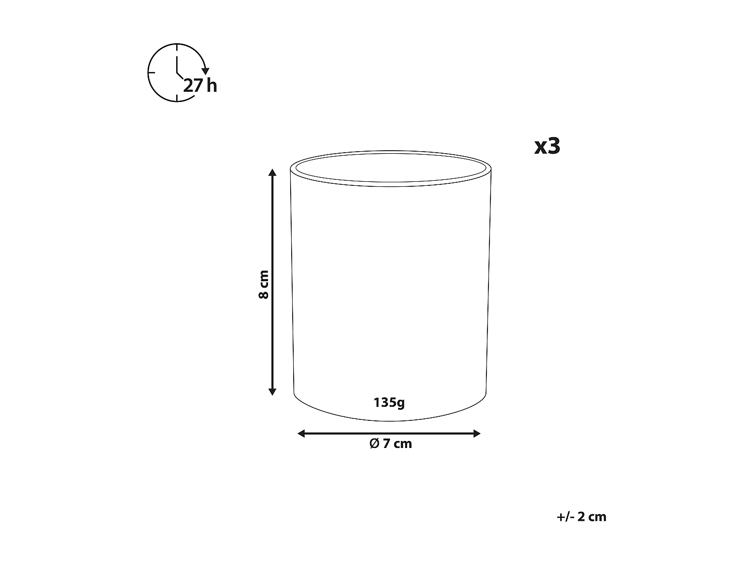 Set di 3 Candele Profumate SHEER JOY Cera di Soia Note floreali
