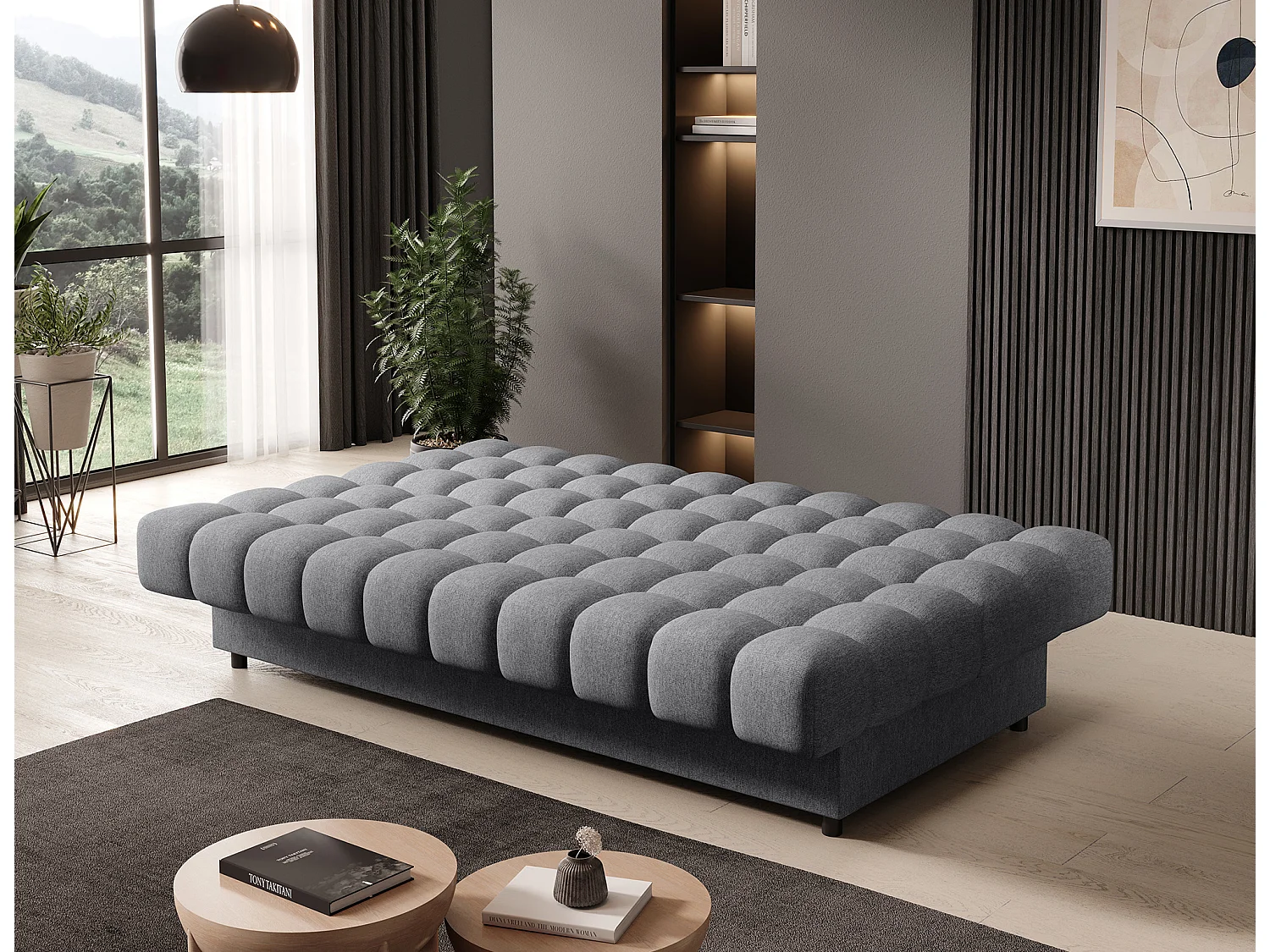 Canapé Fonco/Tissu/Anthracite