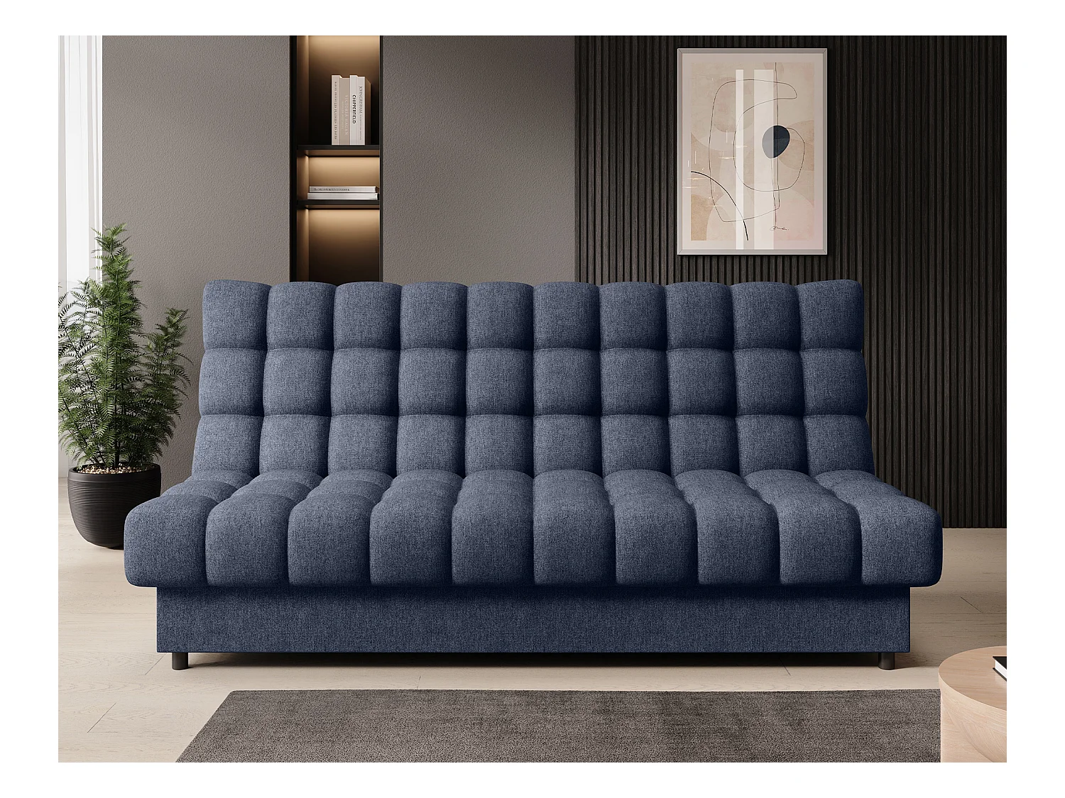 Canapé Fonco/Tissu/Bleu