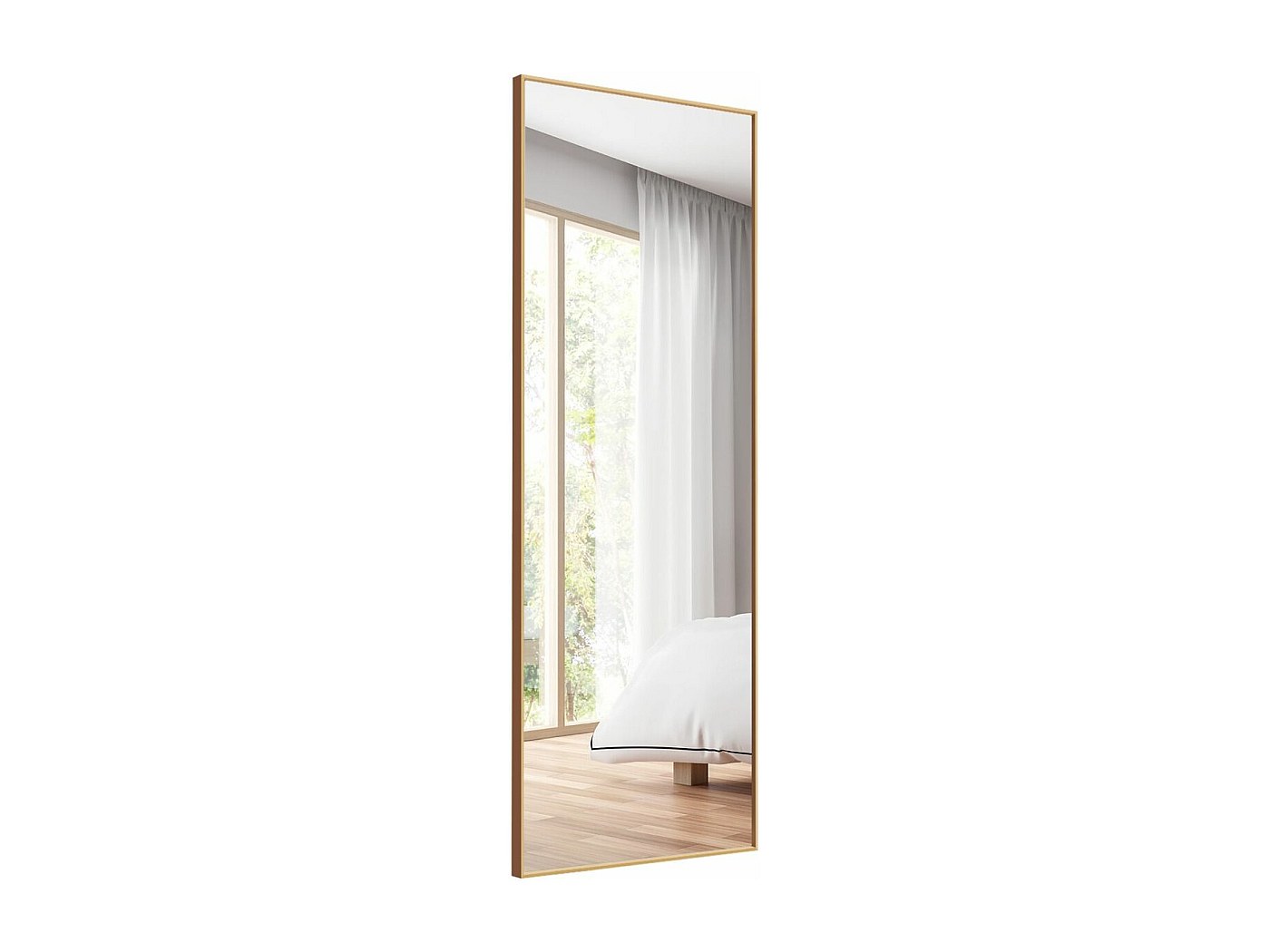 Flex 35 - Miroir Mural 30X50 Cm Avec Cadre (Chêne Rustique), Miroir