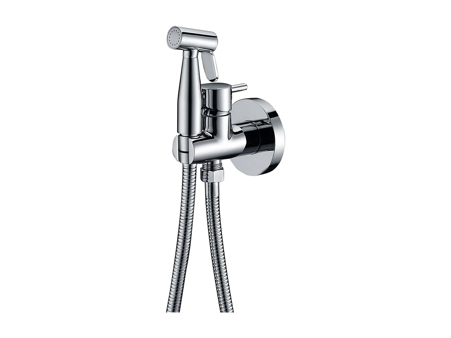 Kit Douchette hygiénique À ENCASTRER,  WC ou Bidet Salle de Bain Chrome MUNICH RDM001