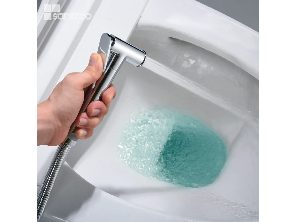 Kit Hygiène Douchette de WC / Bidet Encastré Chrome IMEX GENOVA RDG053