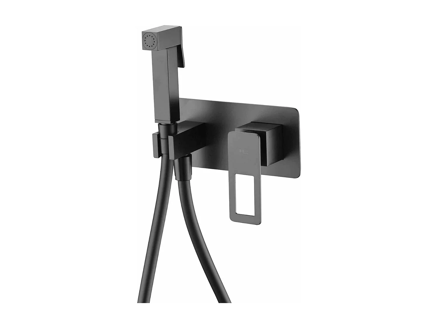 Kit Douchette hygiénique À ENCASTRER,  WC ou Bidet Salle de Bain Noir Mat SUECIA BDC032-5/NG