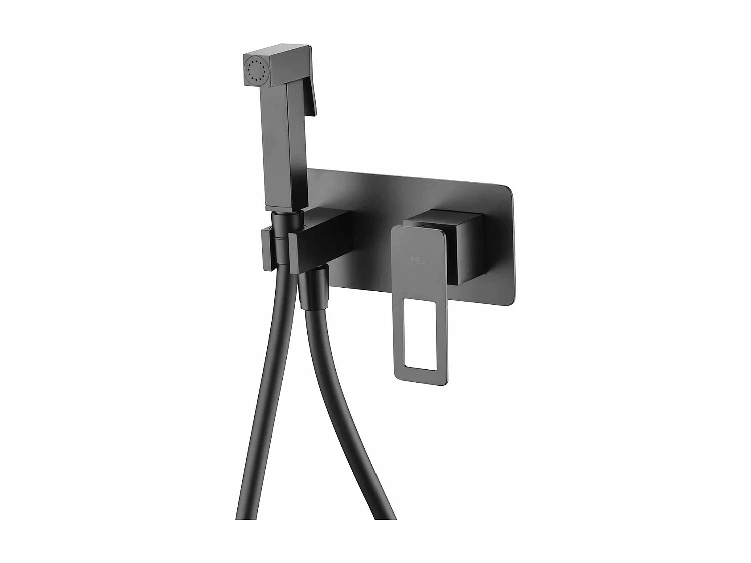 Kit Douchette hygiénique À ENCASTRER,  WC ou Bidet Salle de Bain Noir Mat SUECIA BDC032-5/NG