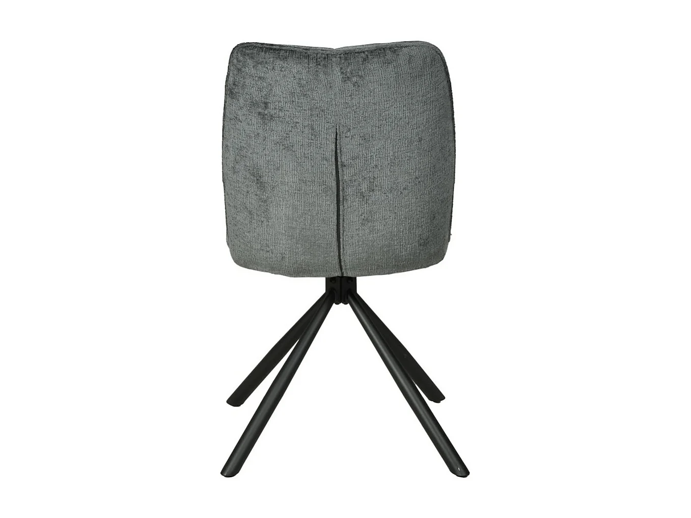 Lot de 4 chaises pivotantes de salle à manger CORTINA / Gris foncé