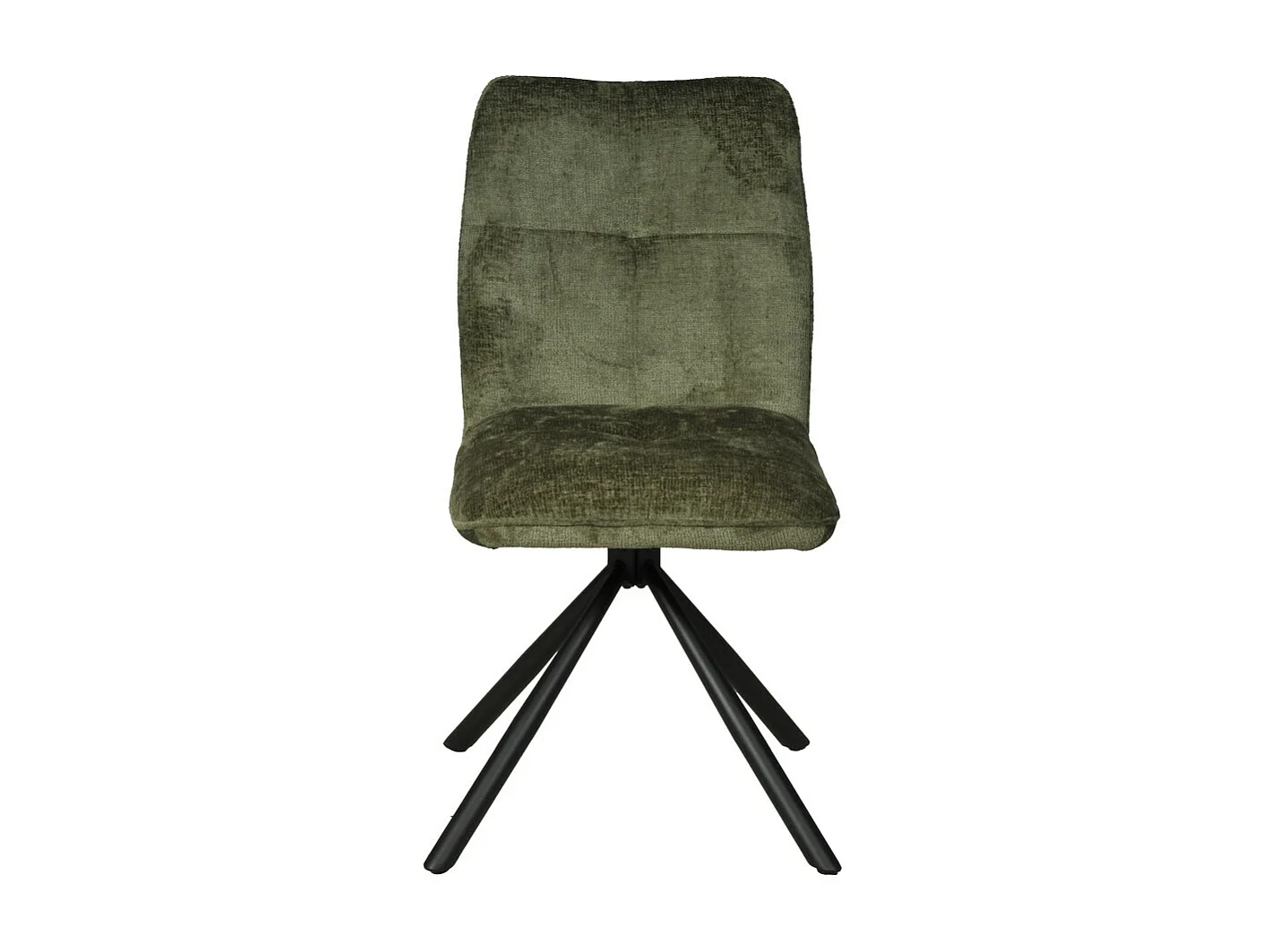 Lot de 4 chaises pivotantes de salle à manger CORTINA/ Vert