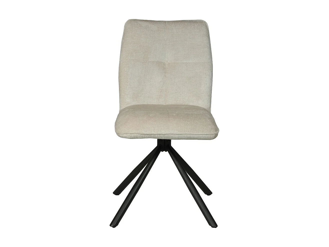 Lot de 4 chaises pivotantes de salle à manger CORTINA/ Beige