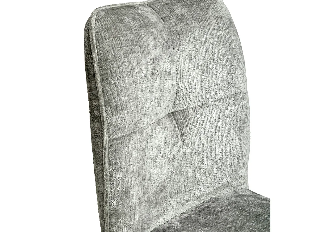 Lot de 4 chaises pivotantes de salle à manger CORTINA/ Gris clair