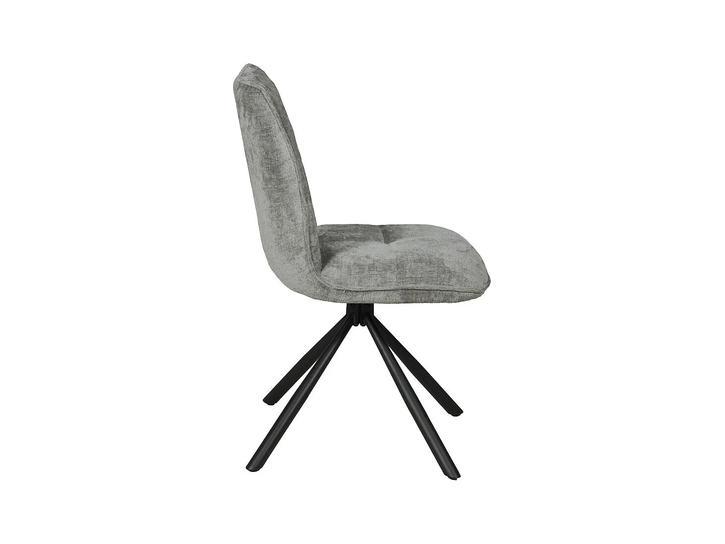 Lot de 4 chaises pivotantes de salle à manger CORTINA/ Gris clair