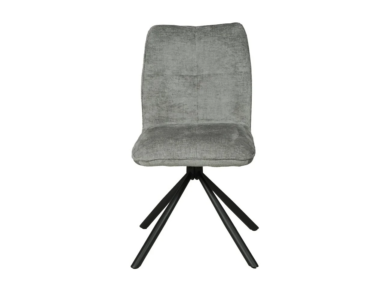 Lot de 4 chaises pivotantes de salle à manger CORTINA/ Gris clair
