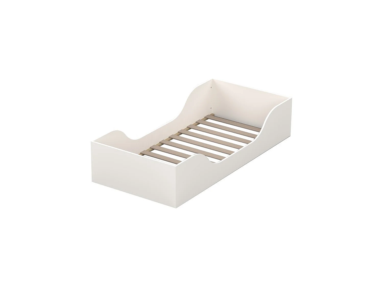 Lit NOE 90x190 + matelas / Blanc
