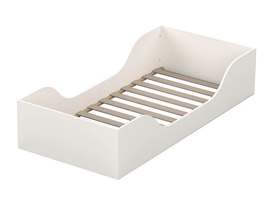 Lit NOE 90x190 + matelas / Blanc