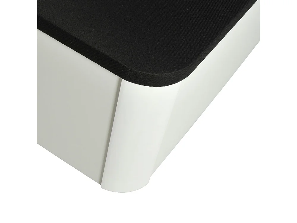 LIT COFFRE SPIRO 160x200cm + 1 SOMMIER / BLANC