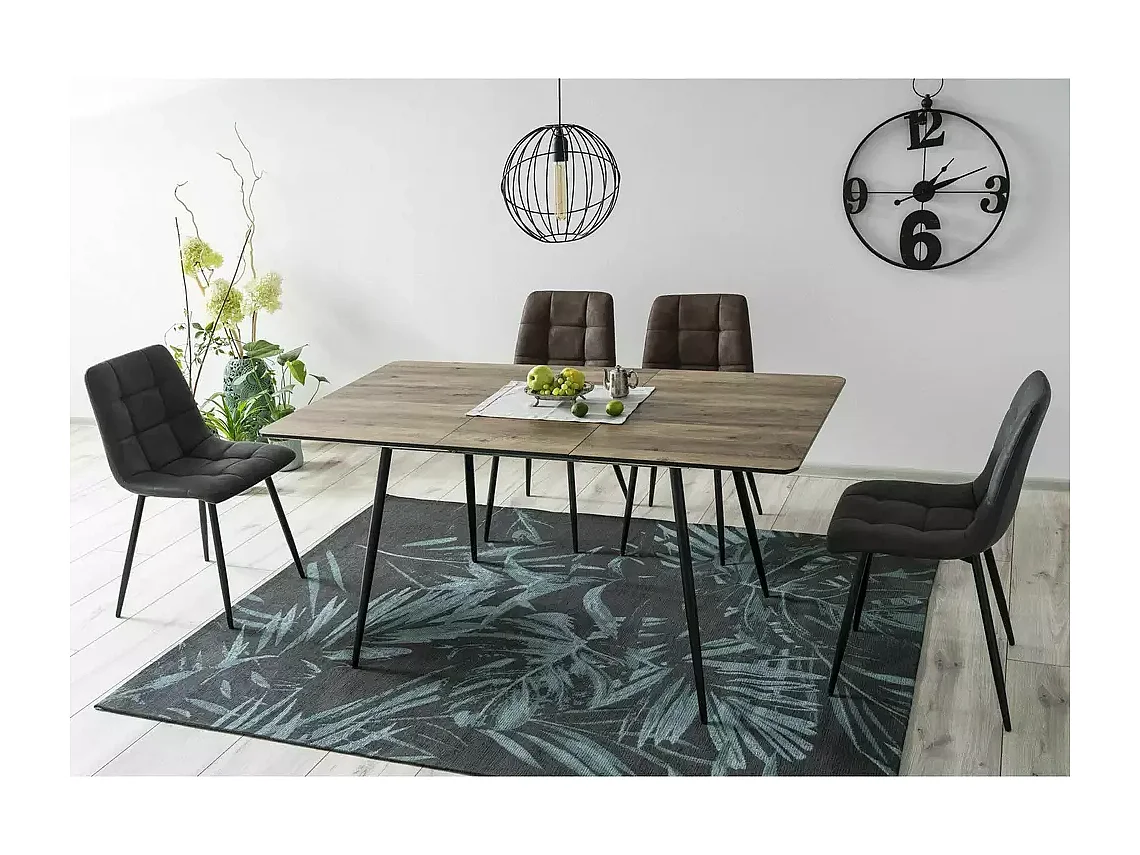 Esstisch Remus II (80x120-160)/Braun