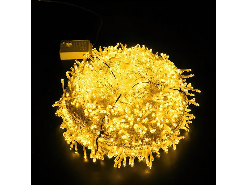 80M 800 LED Guirlande lumineuse Carnaval Mariage Extérieur Intérieur Jardin Éclairage, blanc chaud