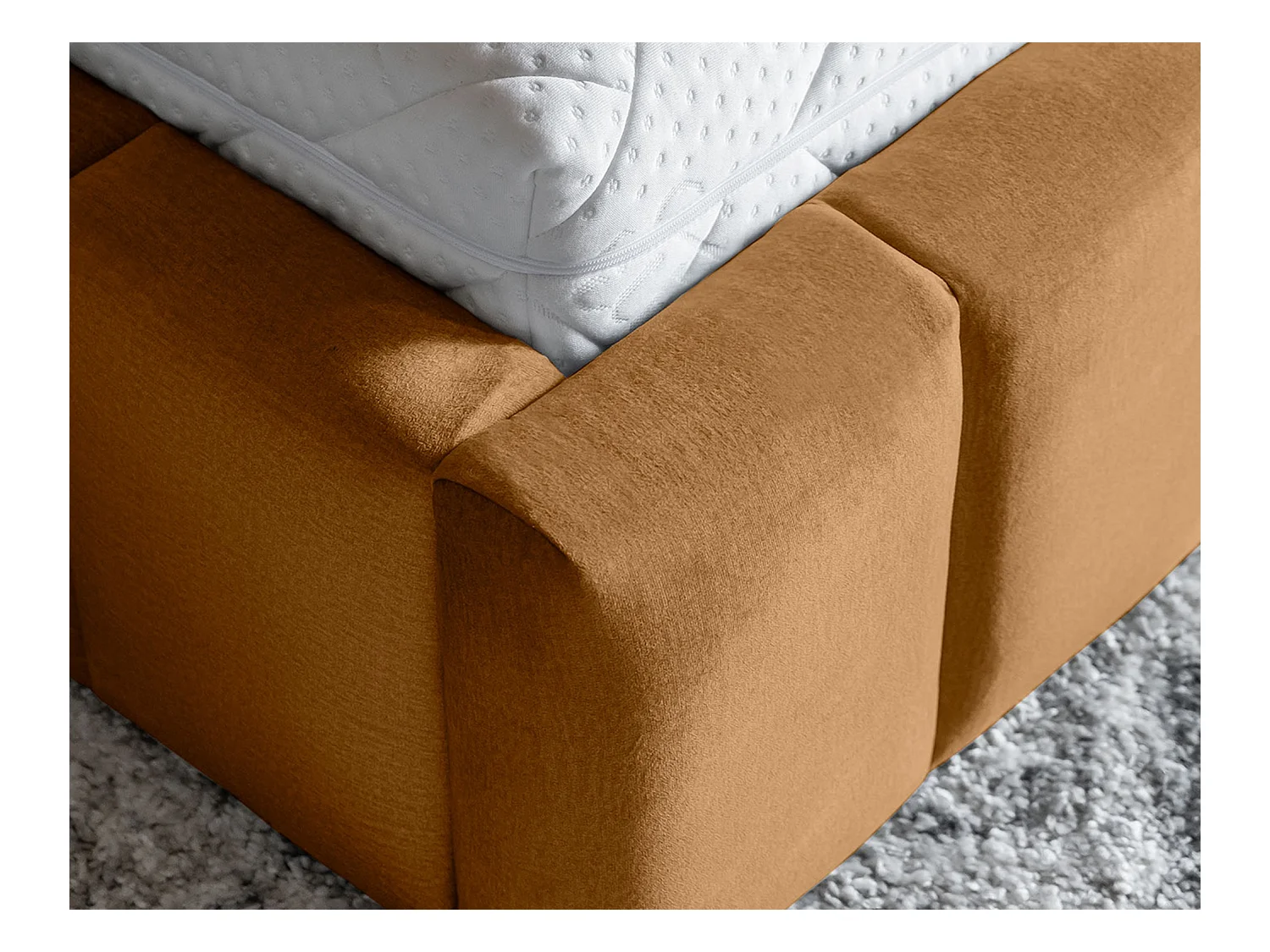 Bett Hero M (160x200)/Stoffbezug/Orange