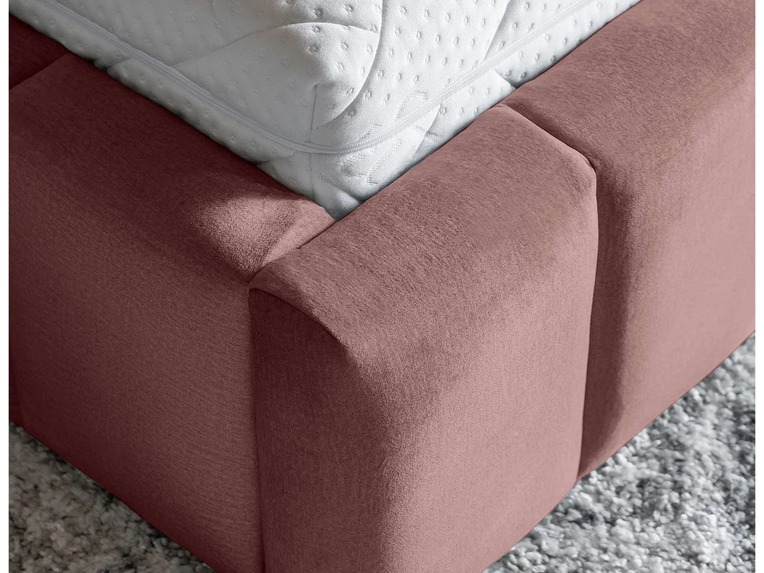 Lit Hero M-160x200/Tissu/Rose