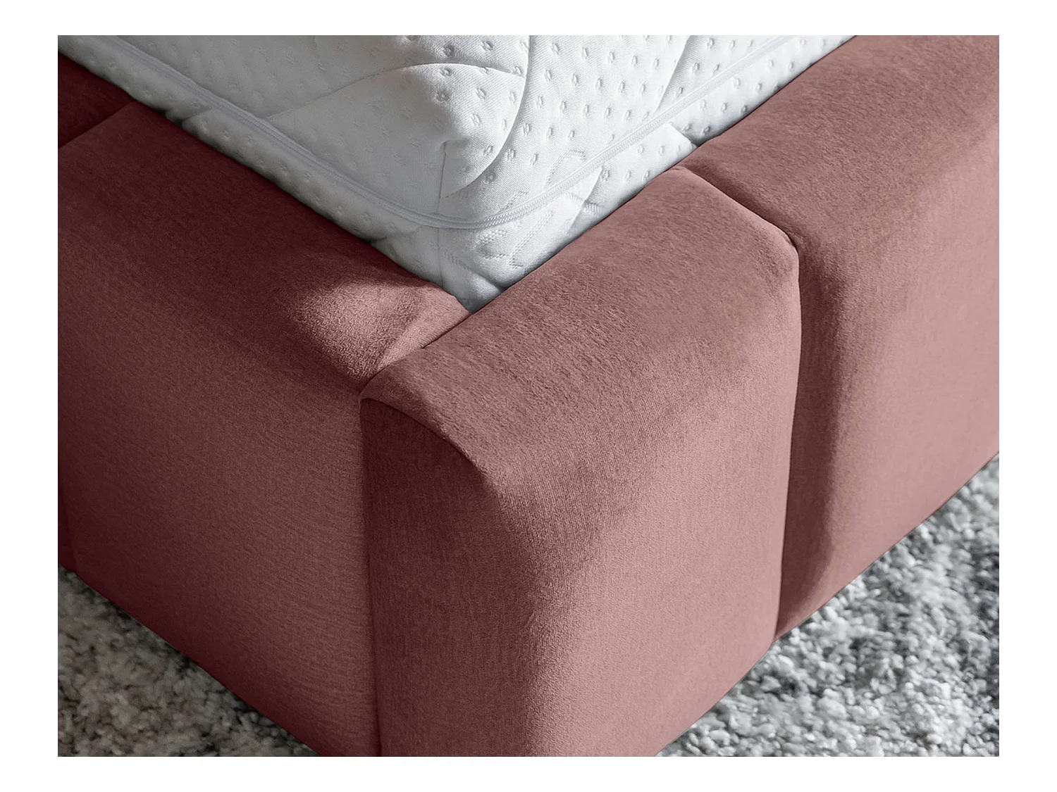 Lit Hero M-160x200/Tissu/Rose