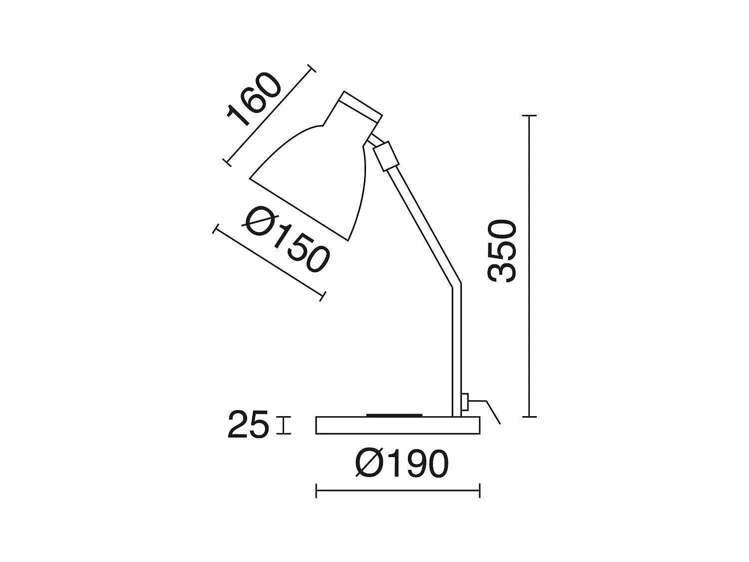 VALAN tafellamp klassieke en moderne stijl - Hoogte 35 cm - E27 60W - IP20 - 350º - oplaadbasis - 1,5 meter kabel - aan&uit - staal en hout - wit