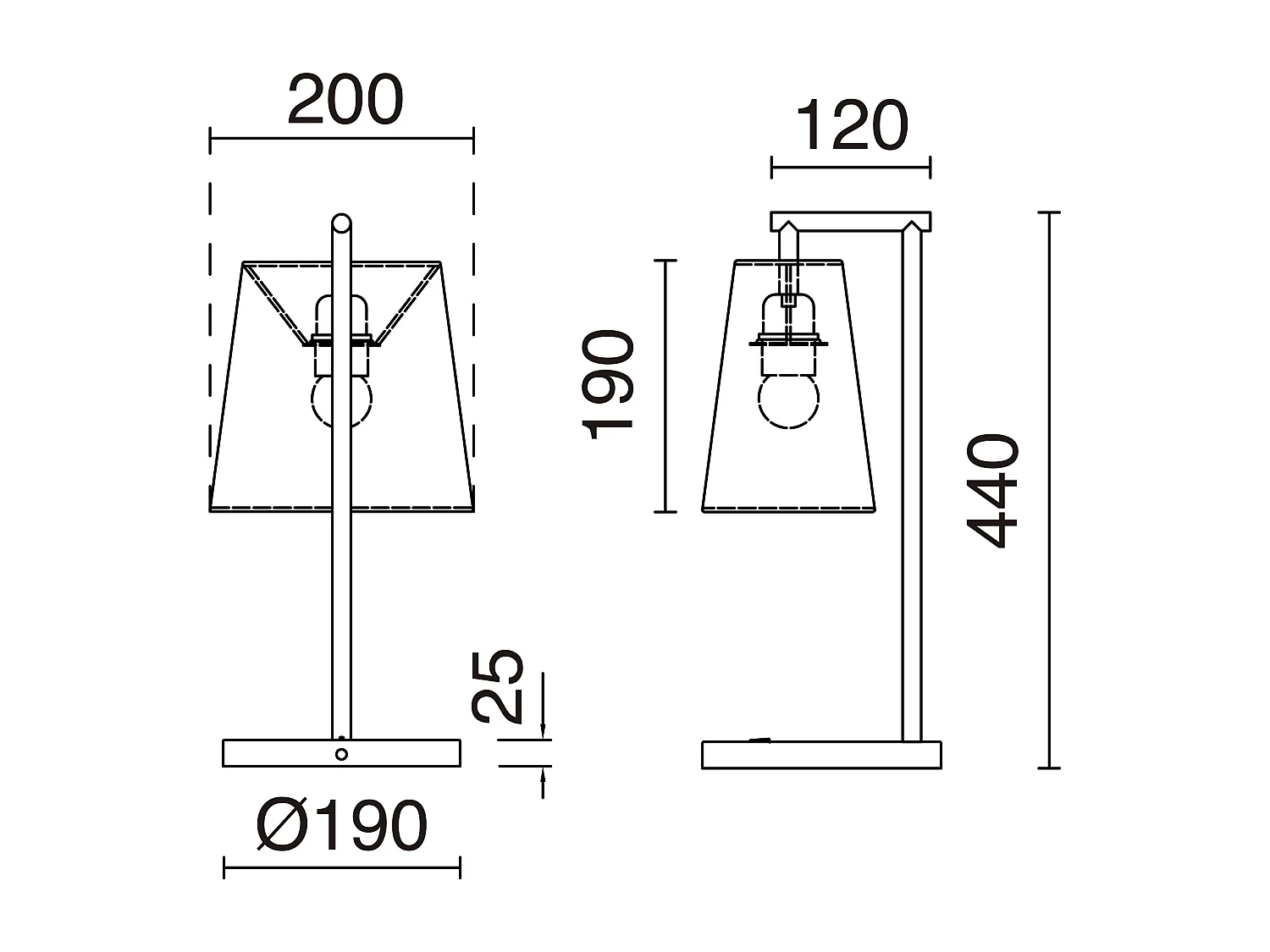 Moderne Tischleuchte für den Innenbereich NEMO – H44 cm – Stahl und Kunststoff – an/aus – 1,5 Meter Kabel – IP20 – E27 40 W – weiß und weiß