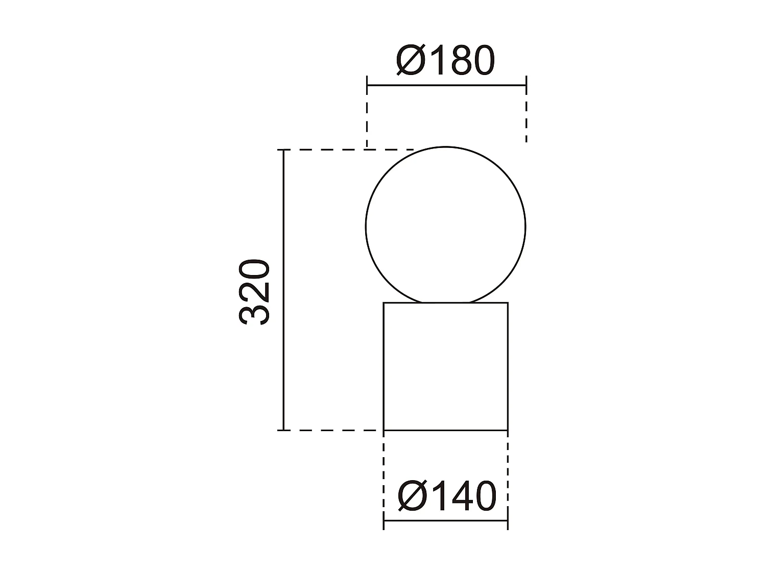 Lampada da tavolo geometrica-h.32cmxd.ø18cm-g9 led 5w-tubolare-on&off-legno, vetro-ip30