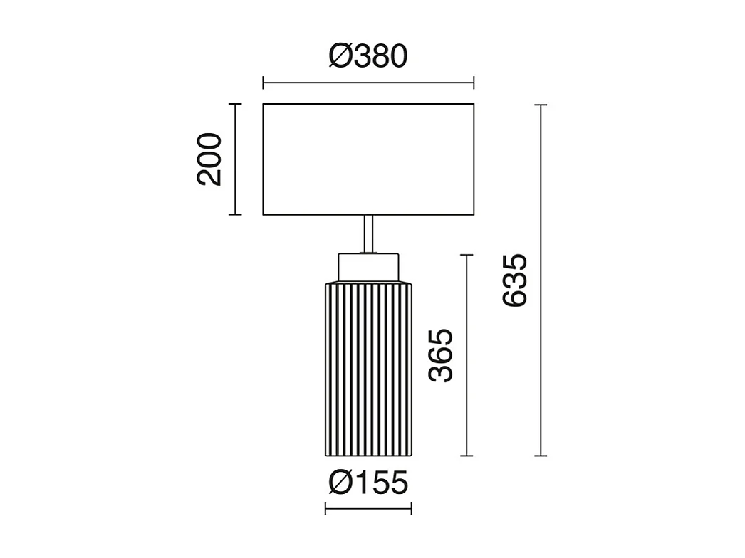 Lampe de table en céramique-h63,5cm-d.ø38 cm-e27 15w- ip20-on&off- céramique,dore