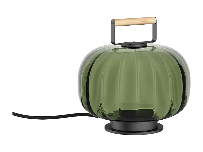 Lampe de table Krista classique-d.ø13cm-led 10w-830 lm et 2,7k-on&off-acier,vert