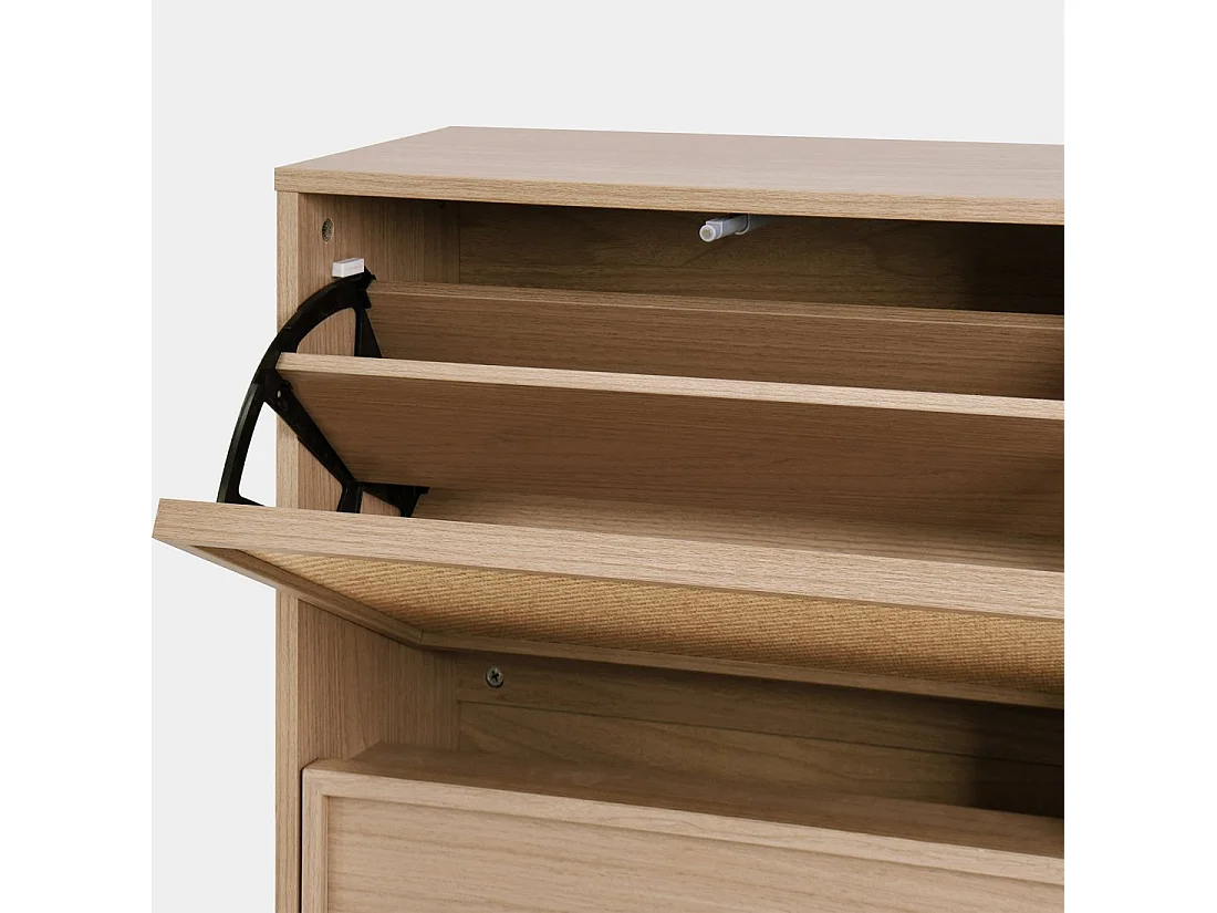 Zapatero estrecho de Fibra natural Natural 125 x 60- Bora