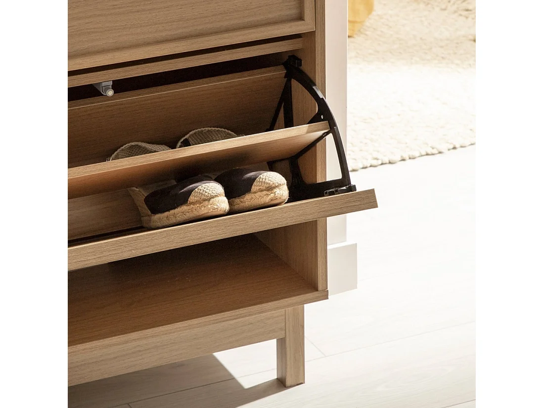 Zapatero estrecho de Fibra natural Natural 125 x 60- Bora