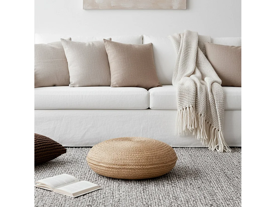 Coussin en rotin naturel 0x0 cm-Jag