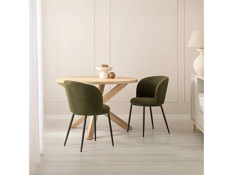 Packs 2 sillas Verde oscuro 51 x 80 cm